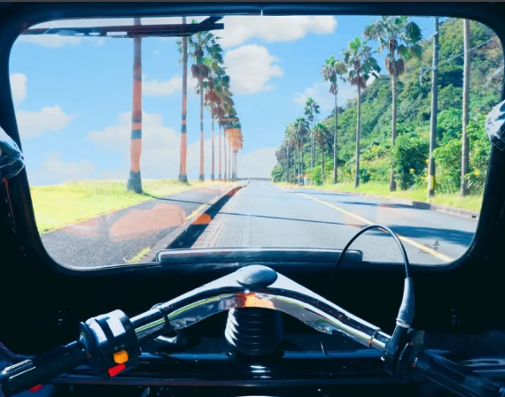 tuk tukの車内からの風景
